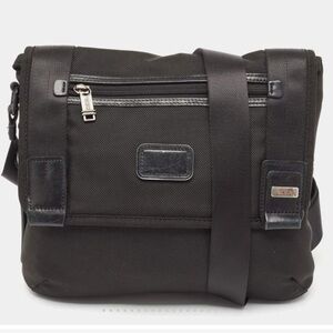TUMI Alpha Bravo Beale Nylon & Leather Messenger Crossbody Bag